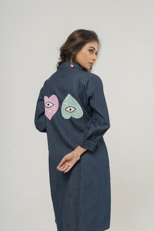 Midnight Heartbeat Dress