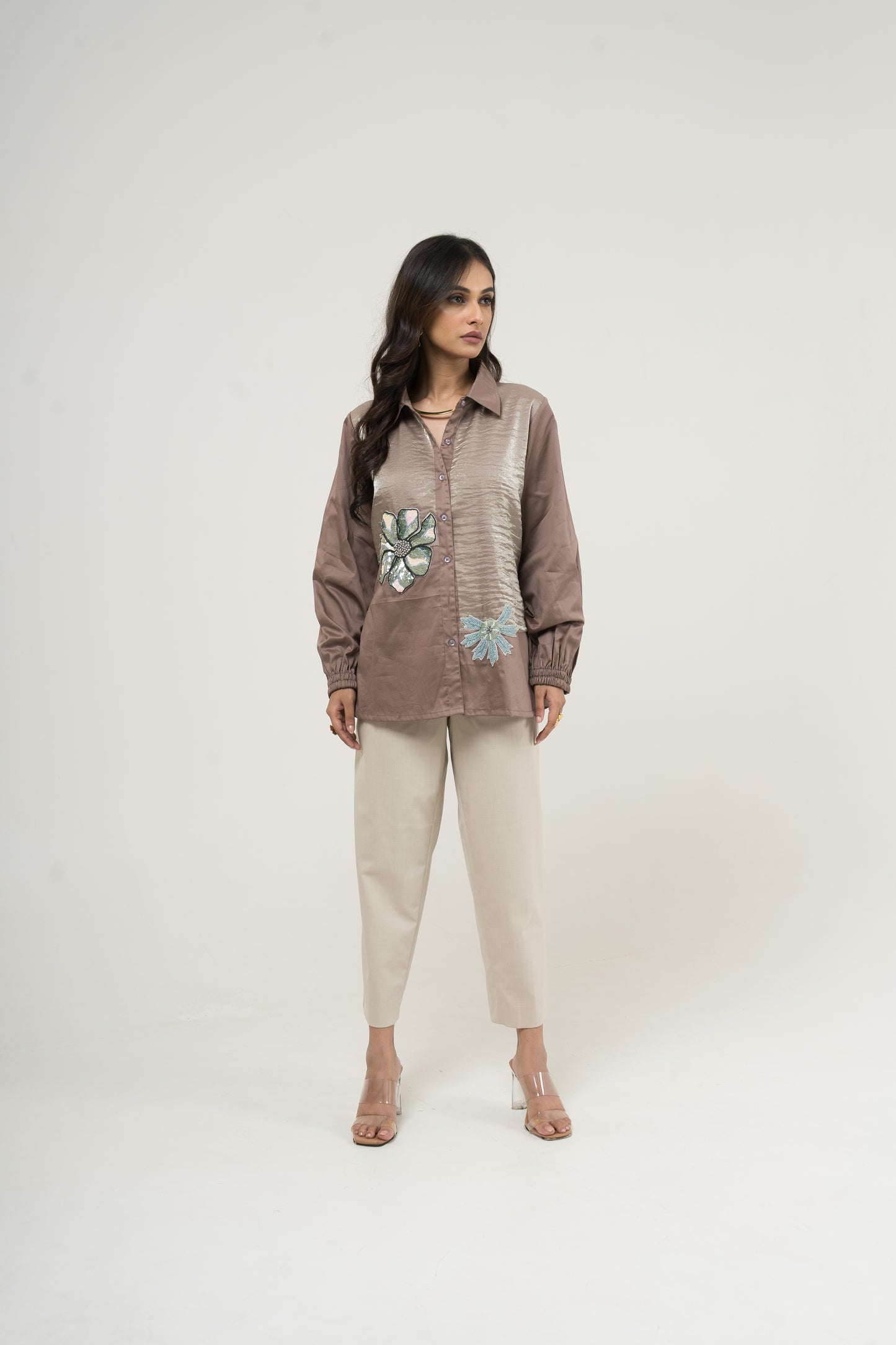 Desert Bloom Embroidered Shirt