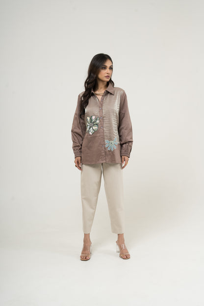Desert Bloom Embroidered Shirt